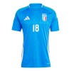 Maillot de Supporter Italie Nicolo Barella 18 Domicile Euro 2024 Pour Homme